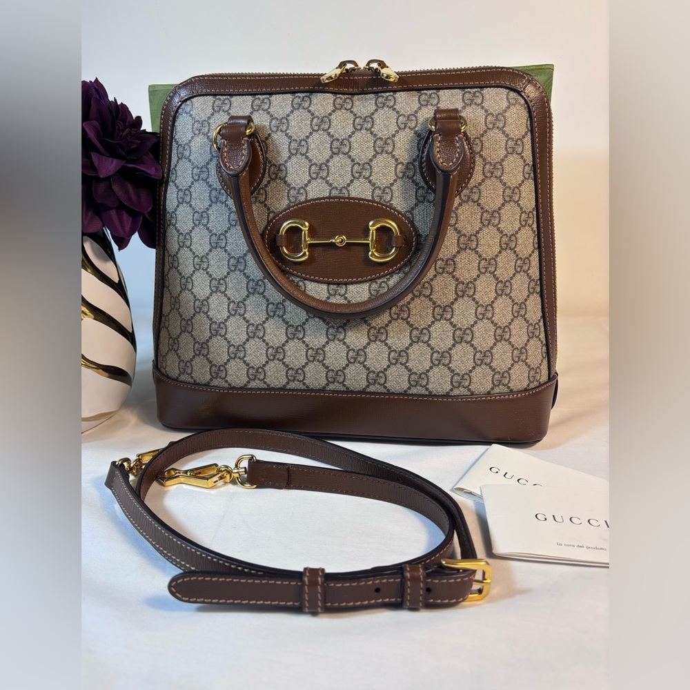Beautiful Gucci 1955 Horsebit Top Handle Bag